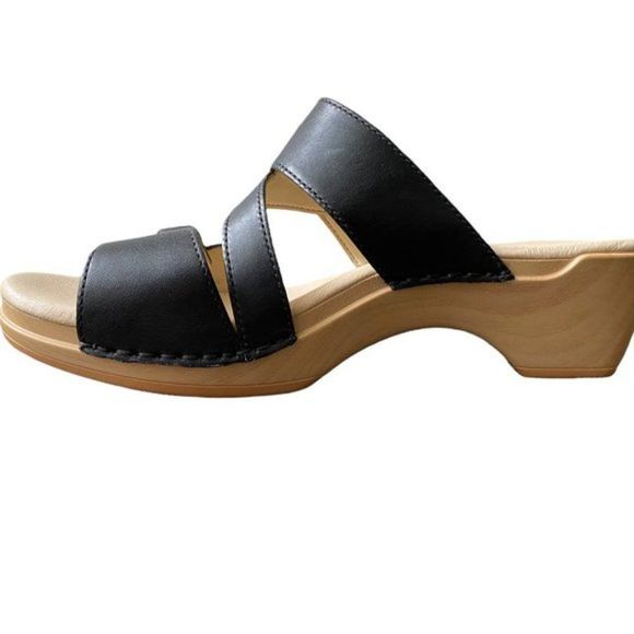 Dansko New Women’s Sandal Karena Leather Black size 38 - Picture 3 of 11